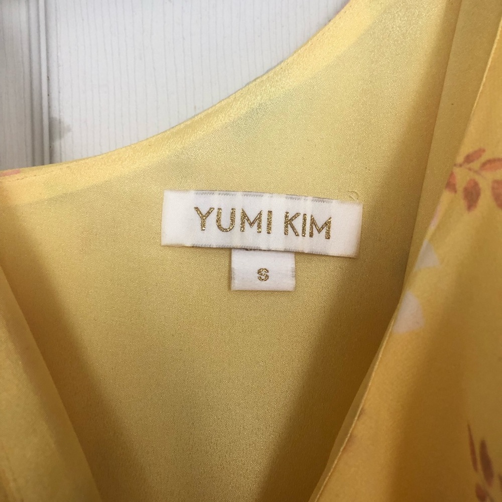Yumi Kim yellow floral meadow maxi wrap dress - Picture 3 of 12